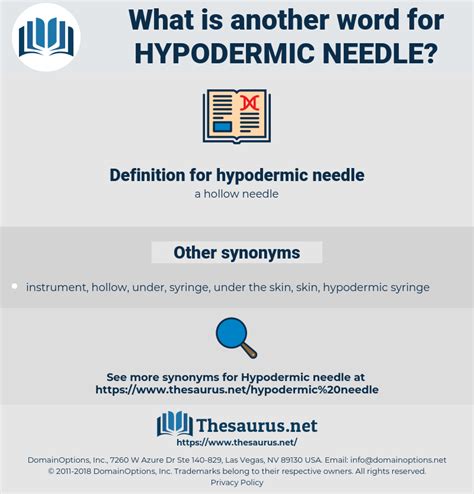 needle thesaurus